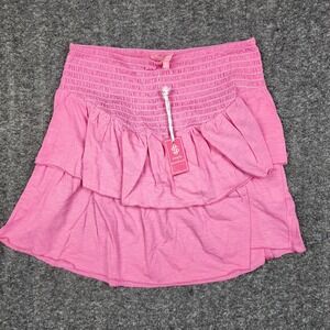 Simply Southern Tiered Skirt Women Large Lot of 3 Smocked Ruffle Mini New